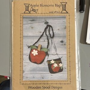 Apple Blossoms Bags by - Brown and Green